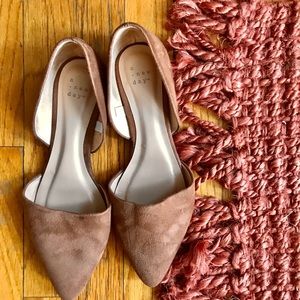 A New Day suede pointed flats